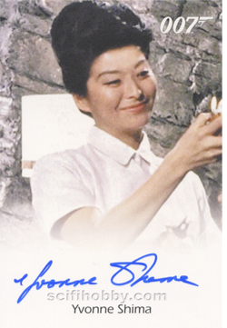 Yvonne Shima as Sister Lilly in Dr. No Autograph card
