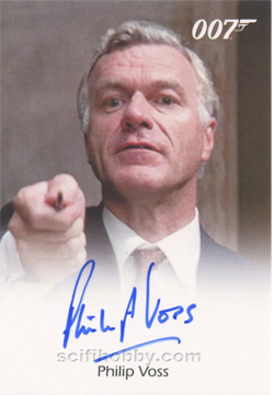 Philip Voss as Auctioneer in Octopussy Autograph card