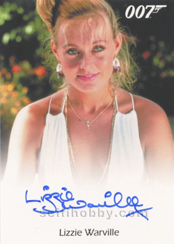 Lizzie Warville as Pool Girl in For Your Eyes Only Autograph card