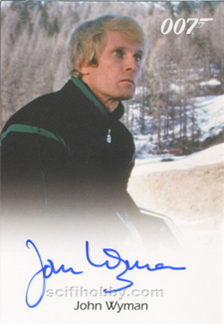 John Wyman as Eric Kreigler in For Your Eyes Only Autograph card