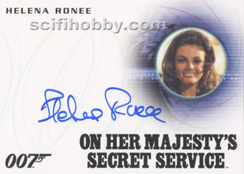 Helena Ronee as Israeli Girl in On Her Majesty's Secret Service Autograph card
