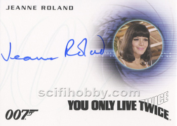 Jeanne Roland as Masseuse in You Only Live Twice Autograph card