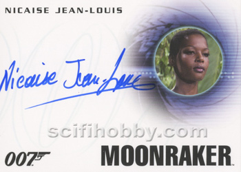 Nicaise Jean-Louis as Drax's Woman in Moonraker Autograph card