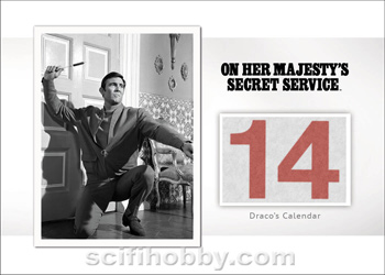 Draco's Calendar from On Her Majesty's Secret Service Relic card