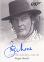 Roger Moore as James Bond in Moonraker Autograph card