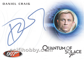 Daniel Craig as James Bond from Quantum Of Solace Autograph card