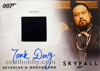 Tank Dong as Severine's Bodyguard from Skyfall Autograph card