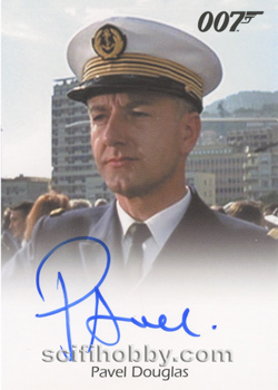 Pavel Douglas as French Warship Captain from GoldenEye Autograph card
