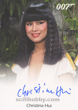 Christina Hui as Drax's Woman from Moonraker Autograph card