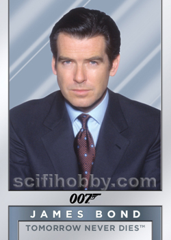 James Bond and Elliot Carver from Tomorrow Never Dies Metal and Mirror card