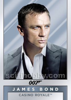James Bond and Le Chiffre from Casino Royale Metal and Mirror card