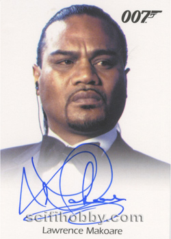 Lawrence Makoare as Mr. Kil from Die Another Day Autograph card