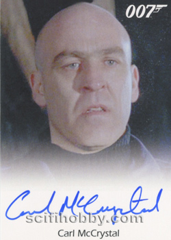 Carl McCrystal as Trukhin from The World Is Not Enough Autograph card