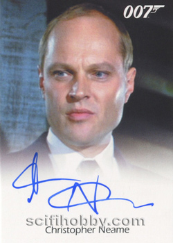 Christopher Neame as Fallon from Licence To Kill Autograph card
