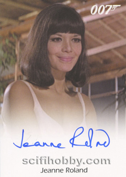 Jeanne Roland as Masseuse from You Only Live Twice Autograph card