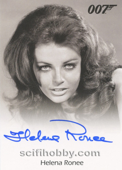 Helena Ronee as Israeli Girl from On Her Majesty's Secret Service Autograph card