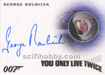 George Roubicek as Stromberg One Ship Captain from The Spy Who Loved Me Autograph card