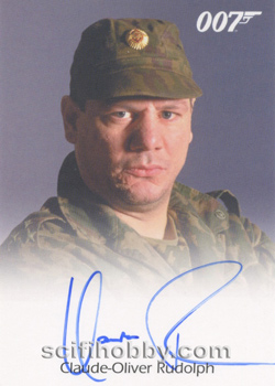 Claude-Oliver Rudolph as Colonel Akakievich from The World Is Not Enough Autograph card