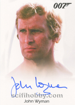 John Wyman as Eric Kreigler from For Your Eyes Only Autograph card