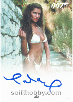 Tula as Girl at Pool from For Your Eyes Only Autograph card