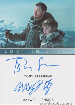Toby Stephens and Maxwell Jenkins Autograph card