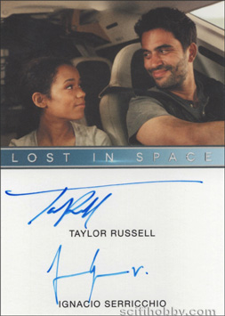 Ignacio Serricchio and Taylor Russell Autograph card