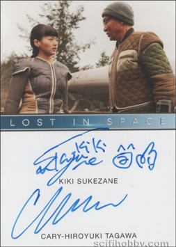 Cary-Hiroyuki Tagawa and Kiki Sukezane Autograph card