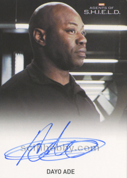 Dayo Ade as Agent Barbour Autograph card