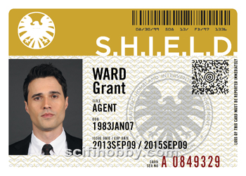 Agent Grant Ward S.H.I.E.L.D. ID card