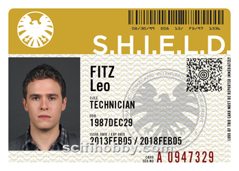 Agent Leo Fitz S.H.I.E.L.D. ID card
