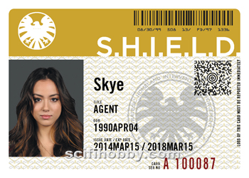 Agent Skye S.H.I.E.L.D. ID card