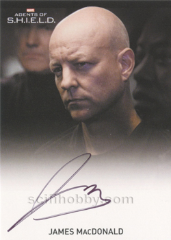 James MacDonald as Agent Jacobson Autograph card