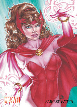 Scarlet Witch Marvel Artifex - Autographed by Rhiannon Owens