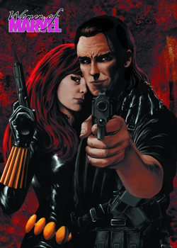 Black Widow and Winter Soldier Embrace