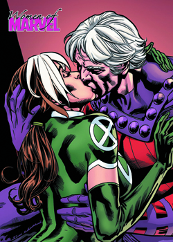 Rogue and Magneto Embrace