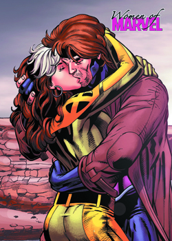 Rogue and Gambit Embrace