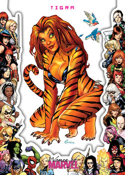 Tigra Women of Marvel Framed