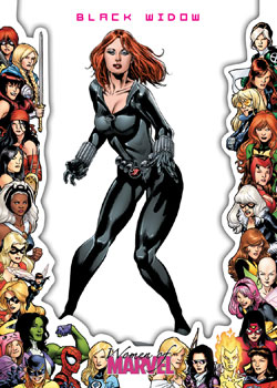 Black Widow Women of Marvel Framed