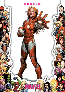 Rescue Women of Marvel Framed