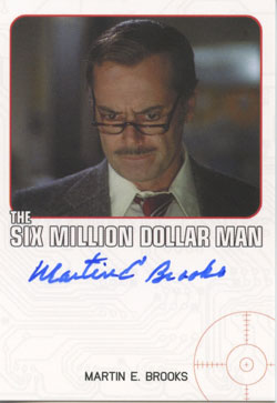 Martin E. Brooks as Dr. Rudy Wells Autograph card