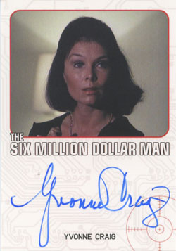 Yvonne Craig as Lena Bannister Autograph card