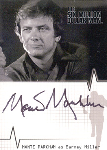 Monte Markham as Barney Miller Autograph card