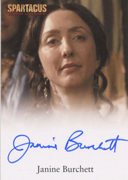 Janine Burchett as Domitia in Spartacus: Blood and Sand Autograph card