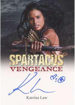 Katrina Law as Mira in Spartacus: Vengeance Autograph card