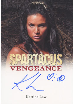 Katrina Law as Mira in Spartacus: Vengeance Autograph card