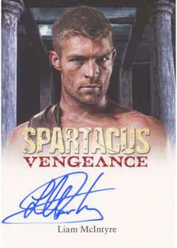 Liam McIntyre as Spartacus in Spartacus: Vengeance Autograph card