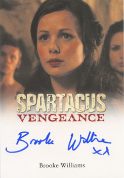 Brooke Williams as Aurelia in Spartacus: Vengeance Autograph card