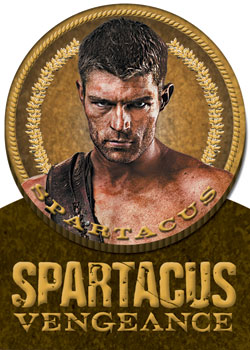 Spartacus Die-Cut Gold Plaque card