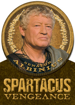 Senator Albinius Die-Cut Gold Plaque card