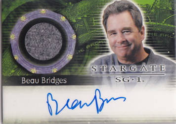 Beau Bridges as Major General Hank Landry Autograph card